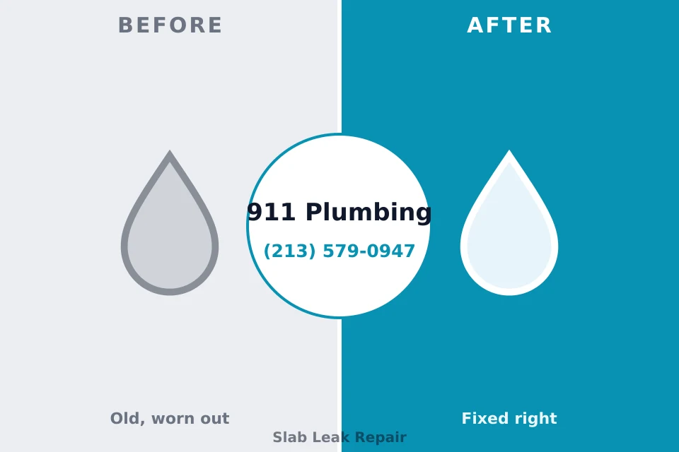 Before and after: plumbing repair East Griffin, GA